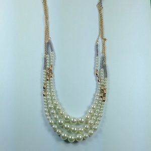 Nordstrom Rack Three Strand Pearl Necklace